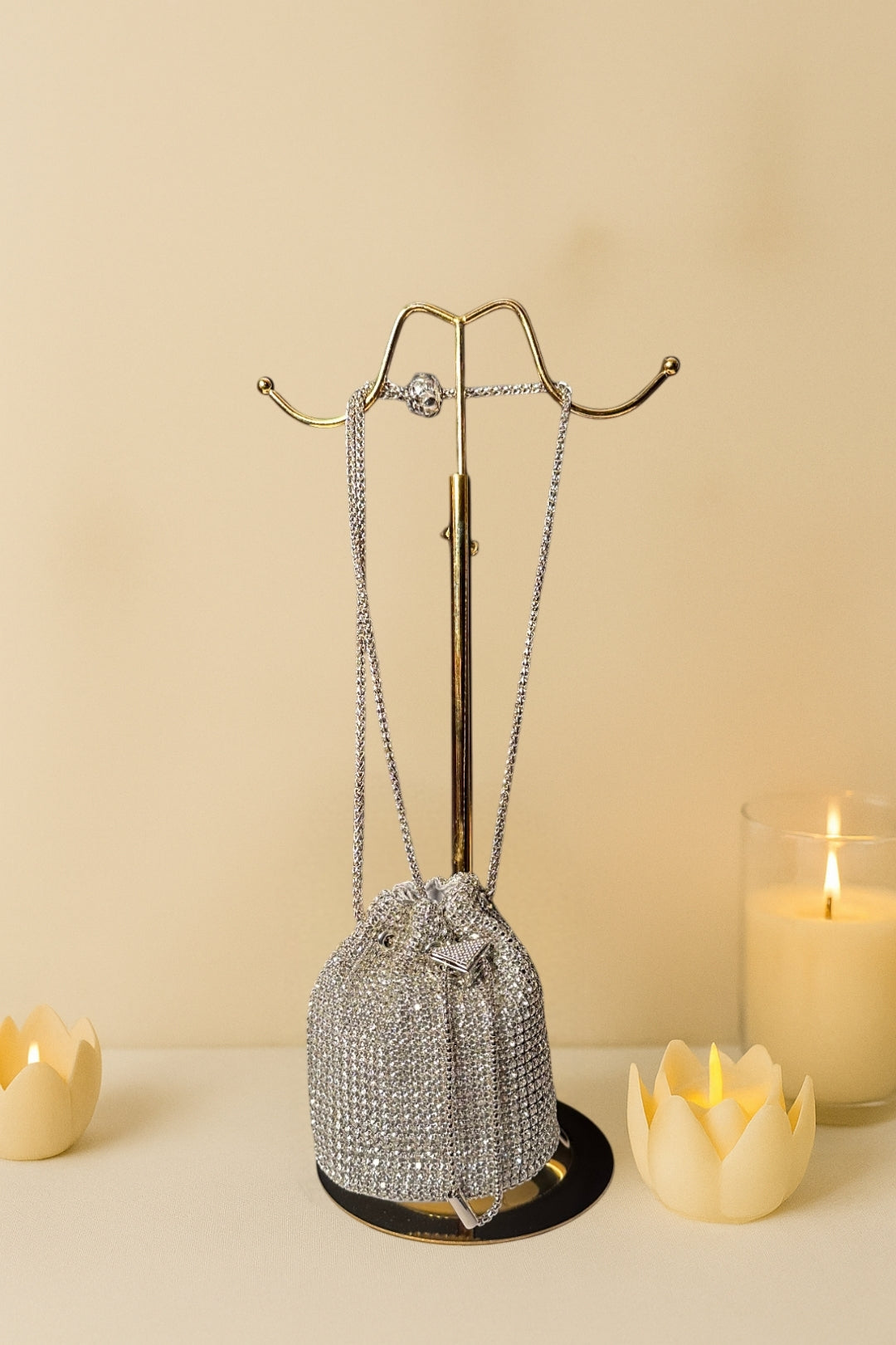 Noor-Silver With White