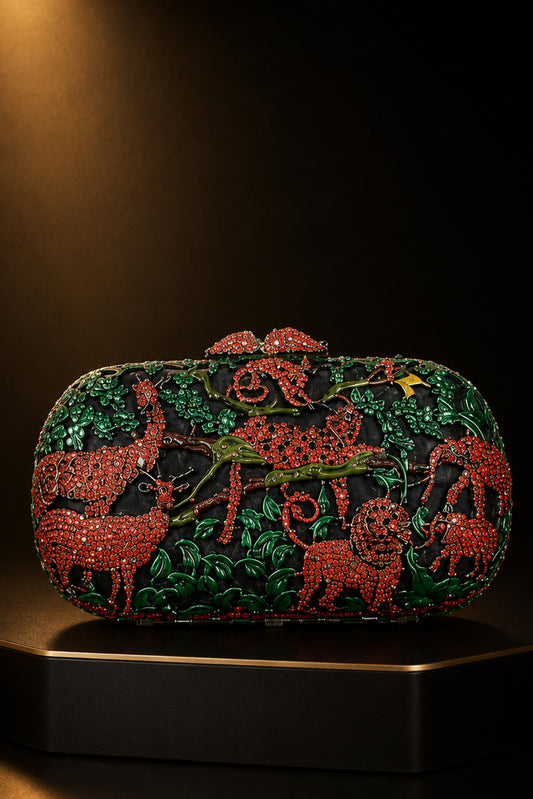 Midnight Enchanted Jungle clutch