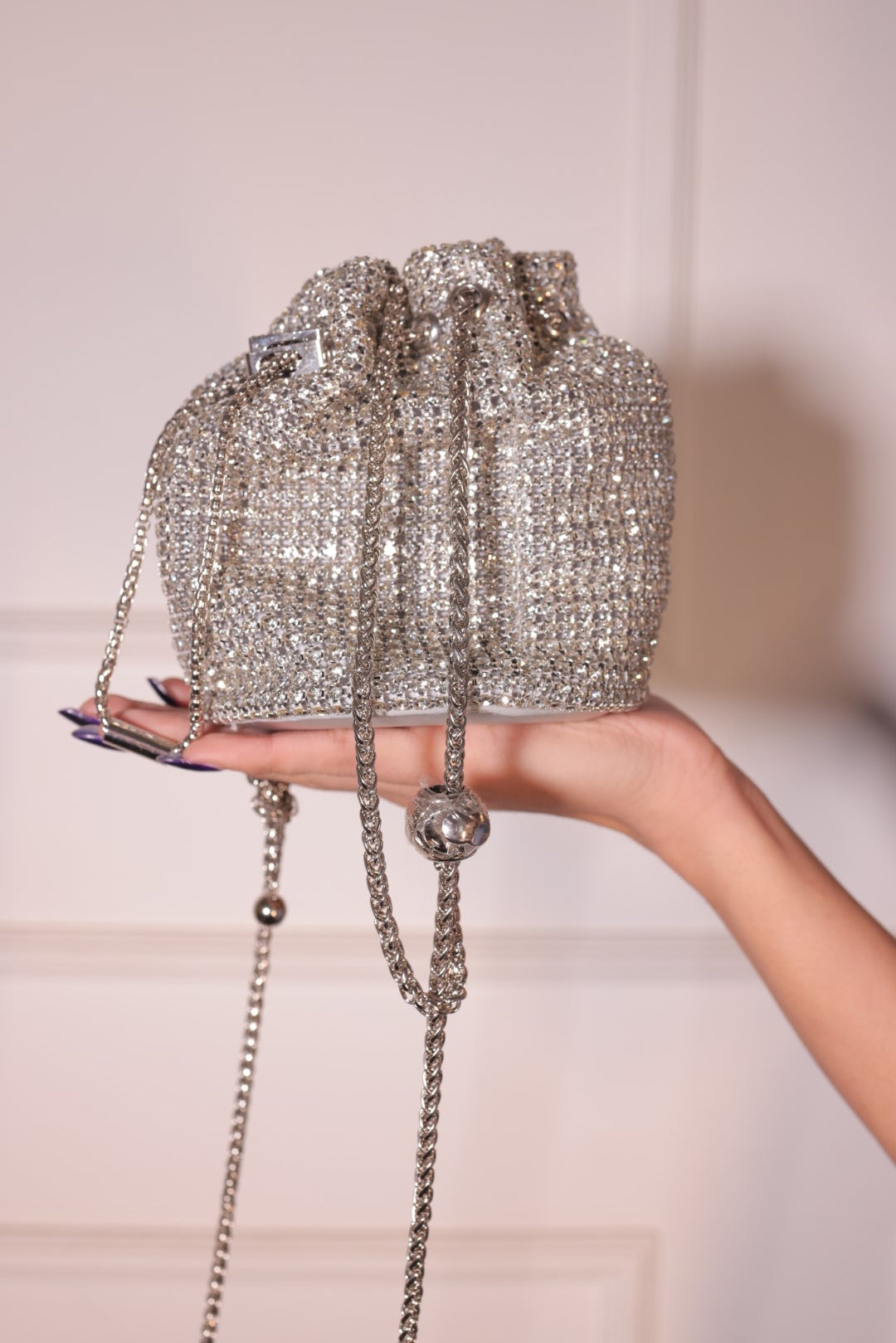Noor-Silver With White