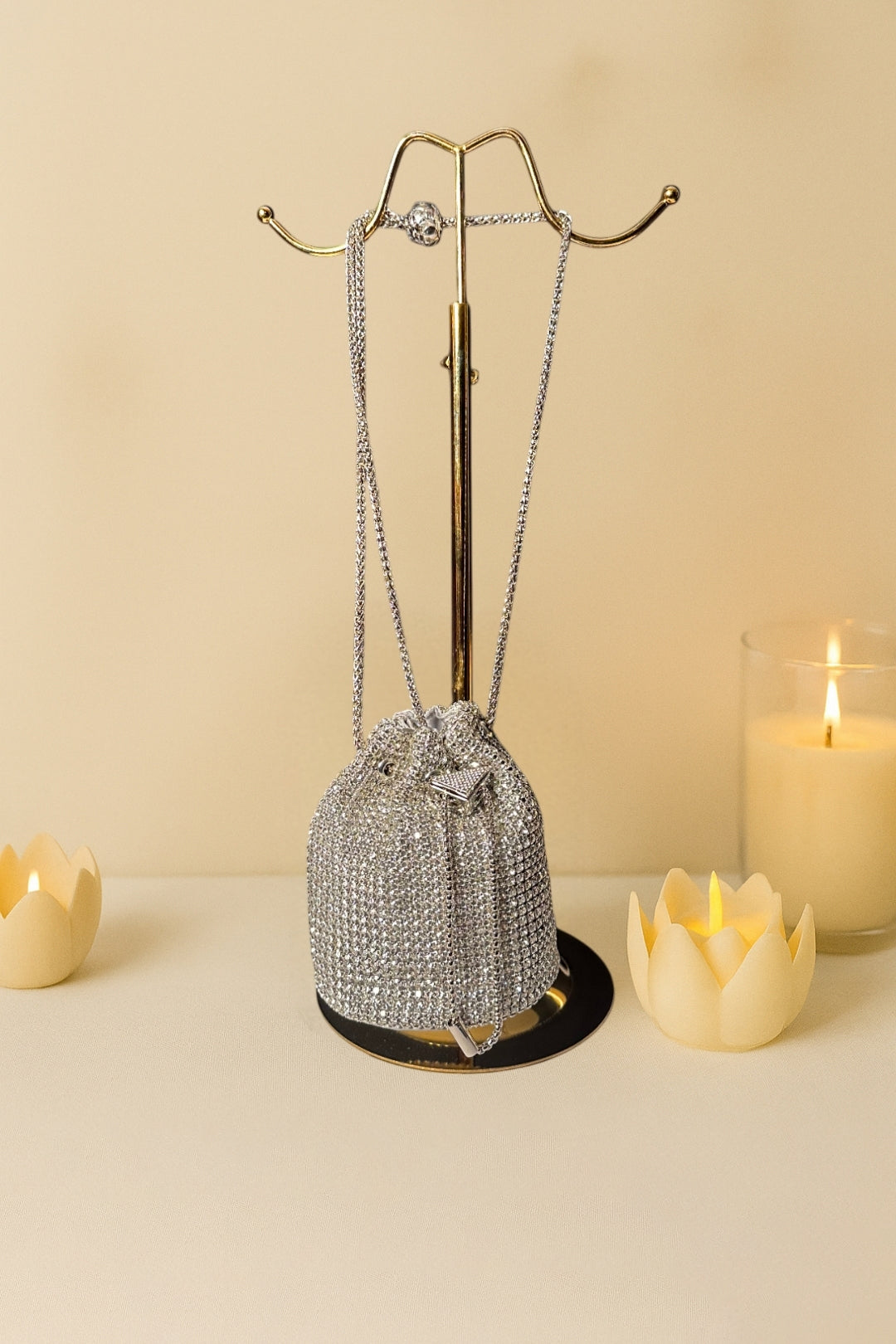 Noor-Silver With White