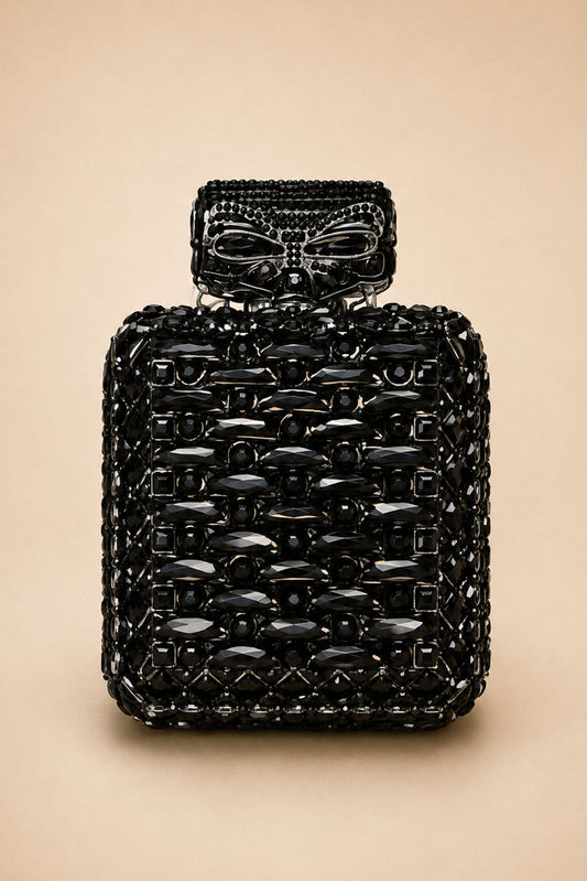 Paris Perfume Crystal Clutch