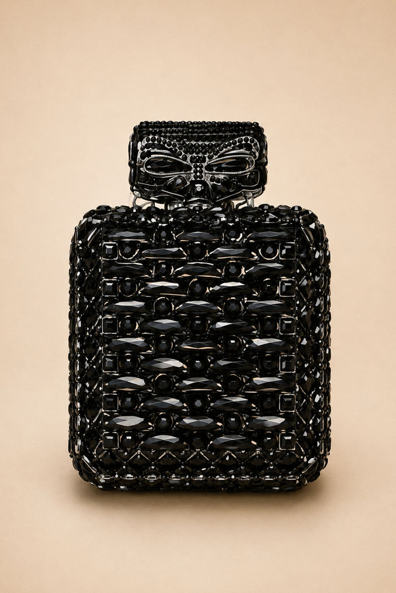 Paris Perfume Crystal Clutch