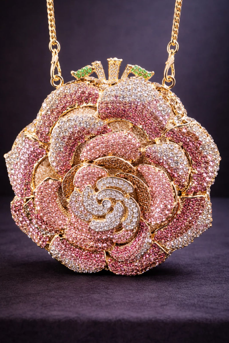 Pink Rose Clutch