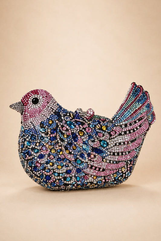 Rainbow Dazzle Bird Clutch