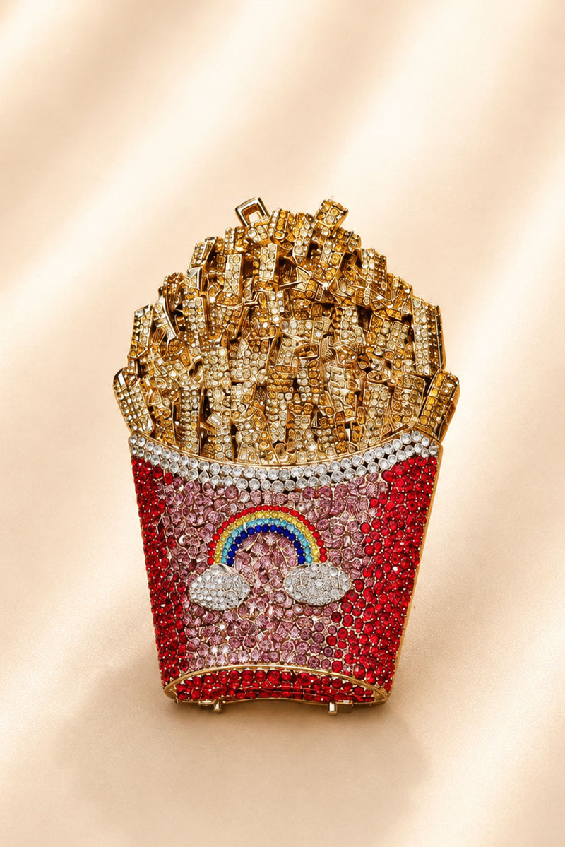 Rainbow French Fries clutch